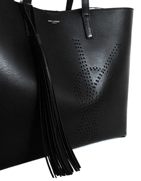 ysl perforated shopping bag|ysl mini shopping bags.